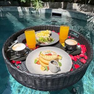 FLOATING BASKET FOR POOL (BLACK)