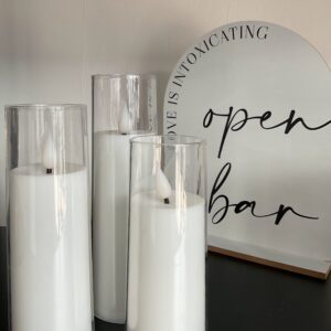 GLASS-ENCLOSED LED CANDLES- FAKE