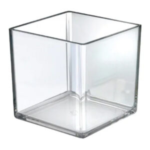 Clear Luxe Square Vase