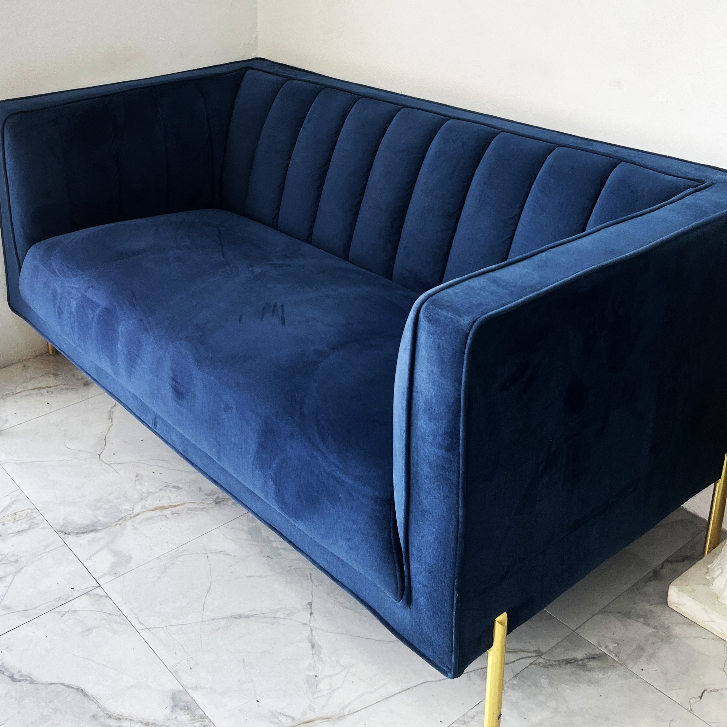 BLUE MODERN COUCH