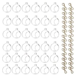 Hanging Clear Candle Holder with Hooks