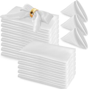 White Silk Napkins