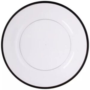 Black Rim Charger Plates