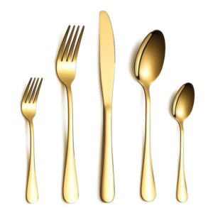 Gold Flatware Set