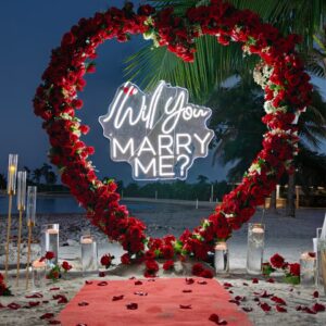 36" “Will You Marry Me?” LED sign