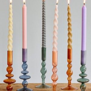 Decorative taper candles