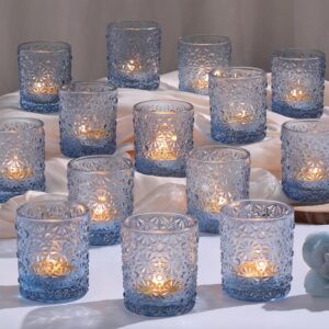 Blue Votives Candle Holders